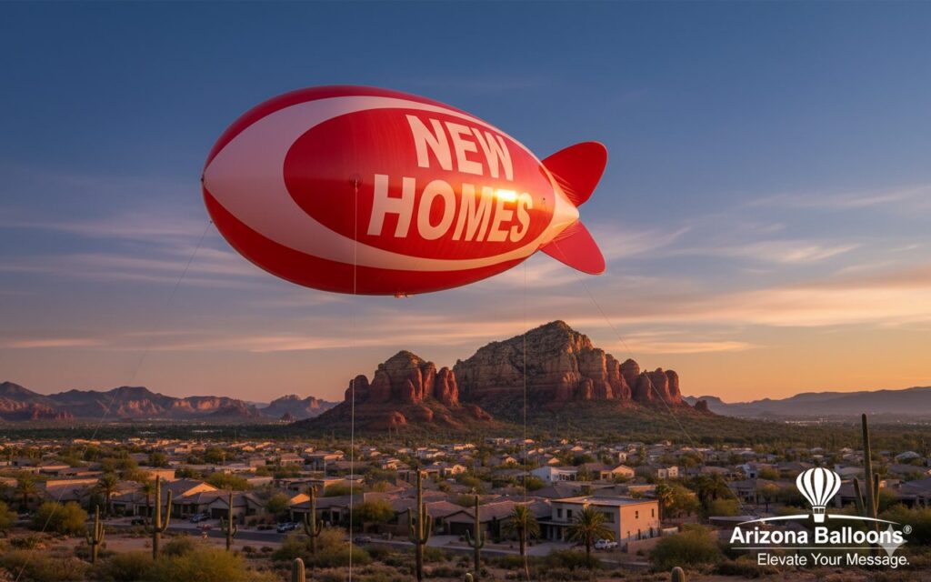 New Homes by by Arizona Balloons best advertising blimps
